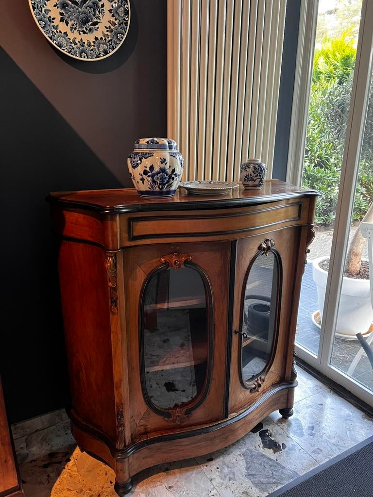 Lodewijk Napoleon vitrine kastje, Ophalen of Verzenden