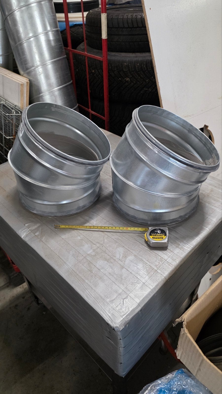 Spirobuis Luchtbehandeling Afzuigkap Pijp 250mm (2 stuks), Ophalen, Nieuw
