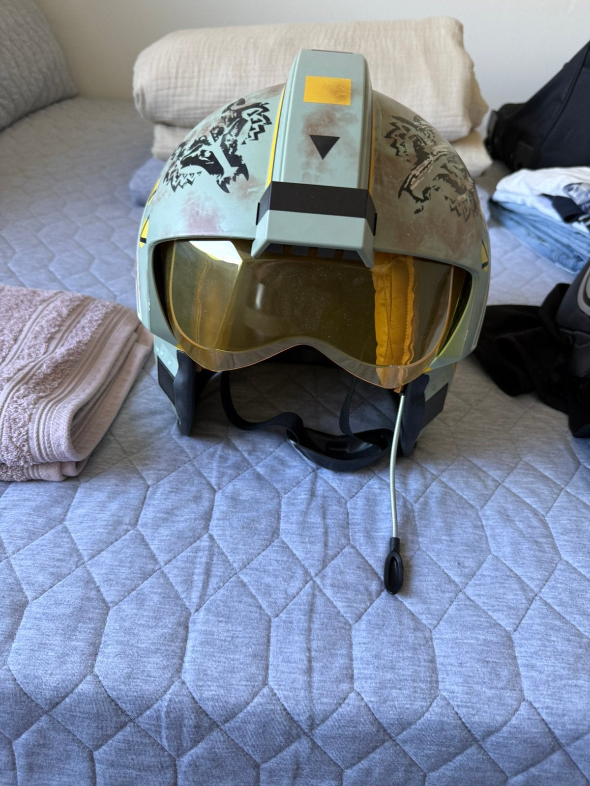 Star wars helm, Ophalen of Verzenden, Zo goed als nieuw, Actiefiguurtje