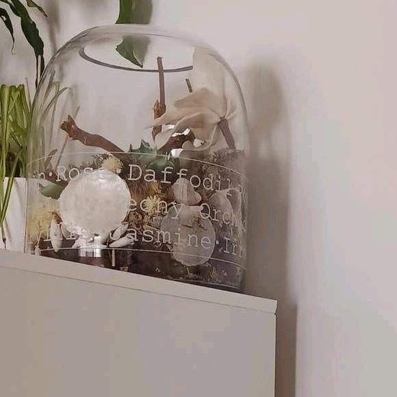 Decoratie pot met bloemen en takjes, Ophalen, Zo goed als nieuw, Rechthoekig, Overige materialen