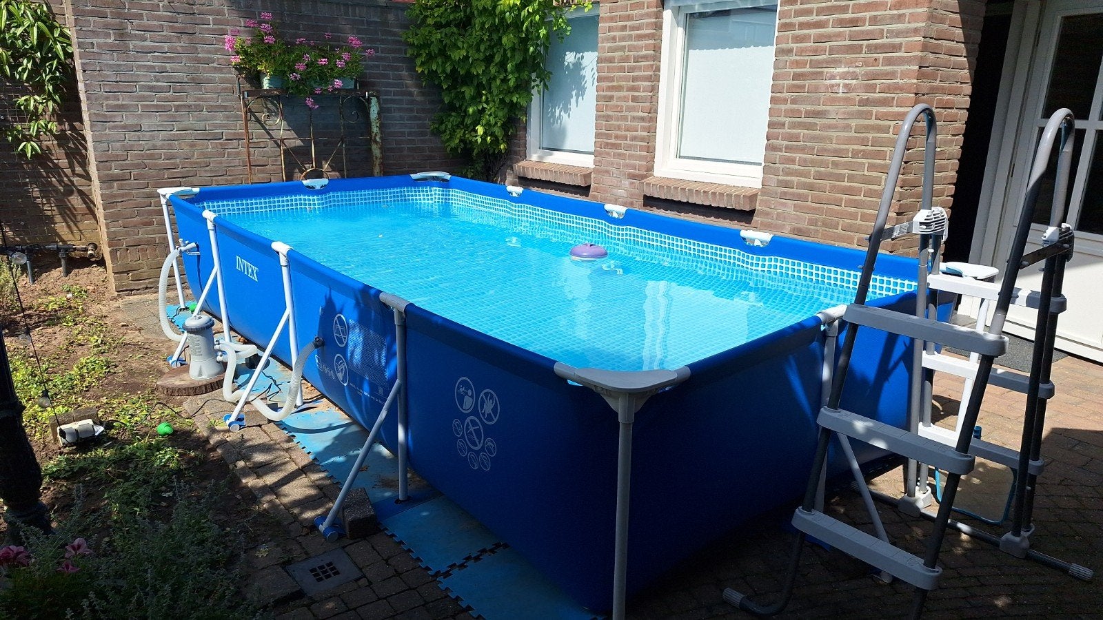 Intex zwembad 450 x 220 x 84 cm., Ophalen, 200 tot 300 cm, 80 tot 120 cm, Zo goed als nieuw