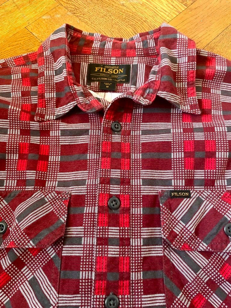 Filson Field flannel shirt, Ophalen of Verzenden, Nieuw, Rood