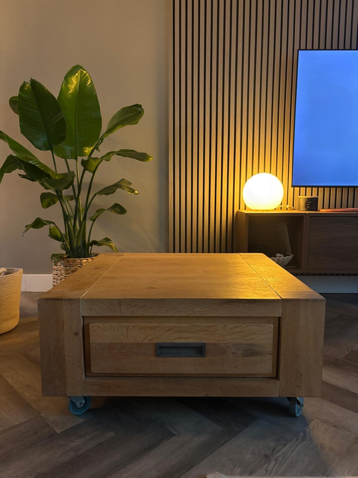 Henders & Hazel koffietafel met lade, Ophalen, Minder dan 50 cm, 50 tot 100 cm, Zo goed als nieuw