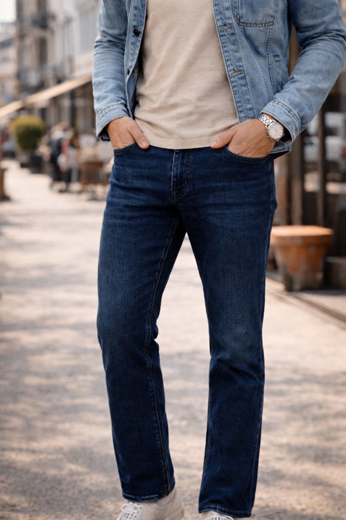 Hattric Hardy jeans voor heren W32 L30 In nieuwstaat, Kleding | Heren, Hattric, Blauw, W32 (confectie 46) of kleiner, Ophalen of Verzenden