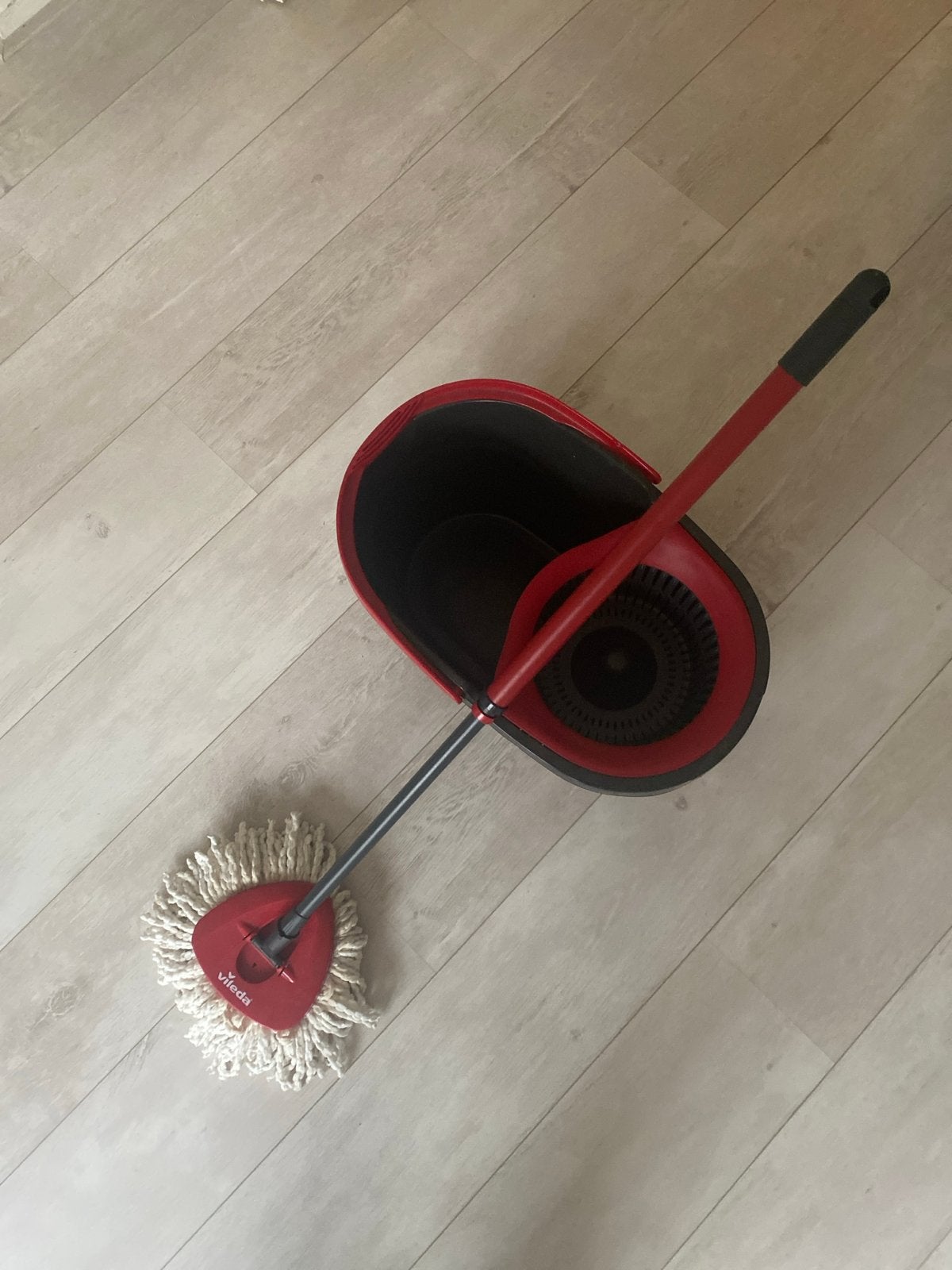 Vileda EasyWring & Clean Turbo Mop en Emmer Set, Ophalen, Mop of Dweil