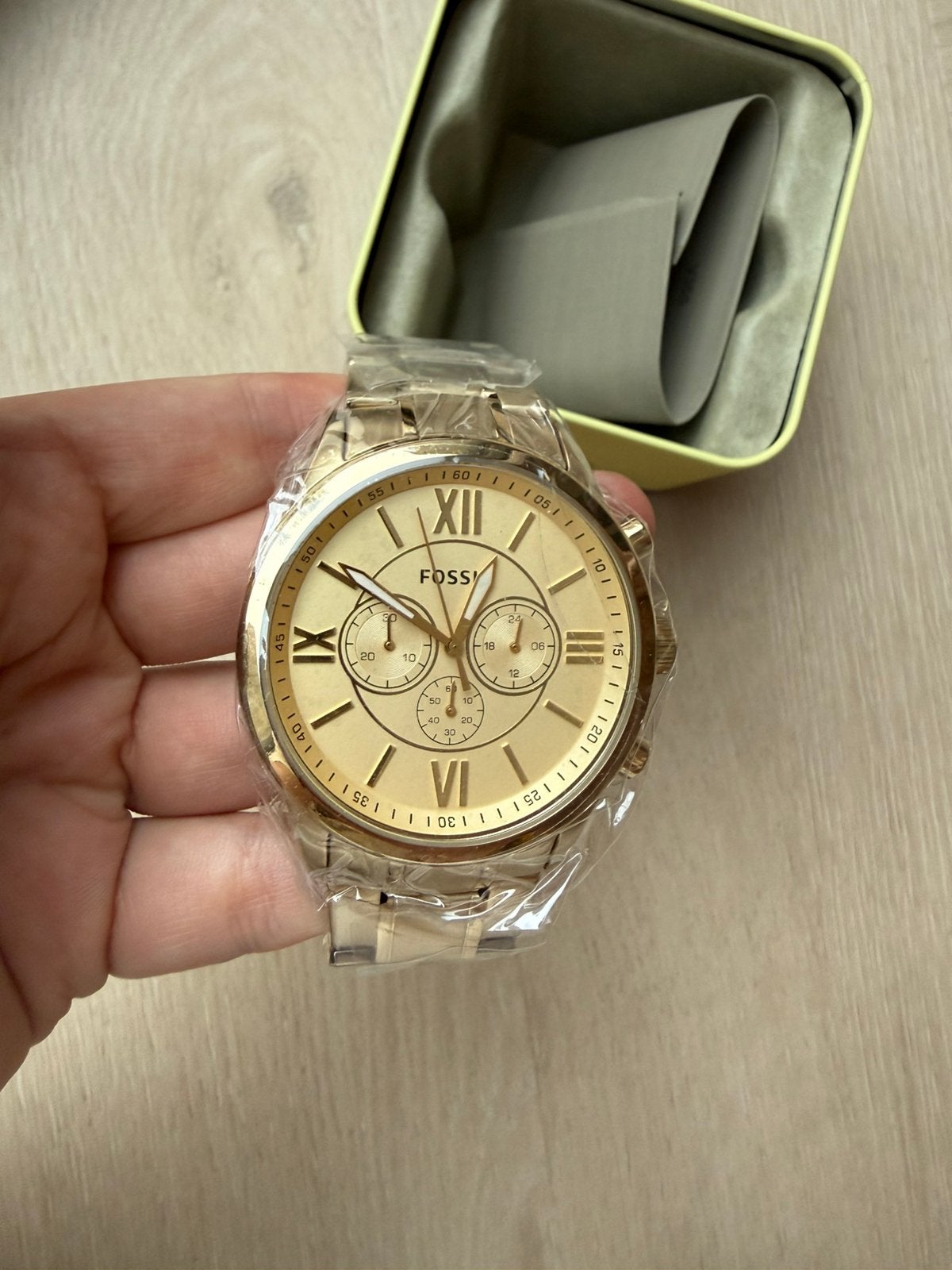 Fossil Flynn Chronograph Gold-Tone Stainless Steel watch, Sieraden, Tassen en Uiterlijk, Staal, Staal, Fossil, Polshorloge