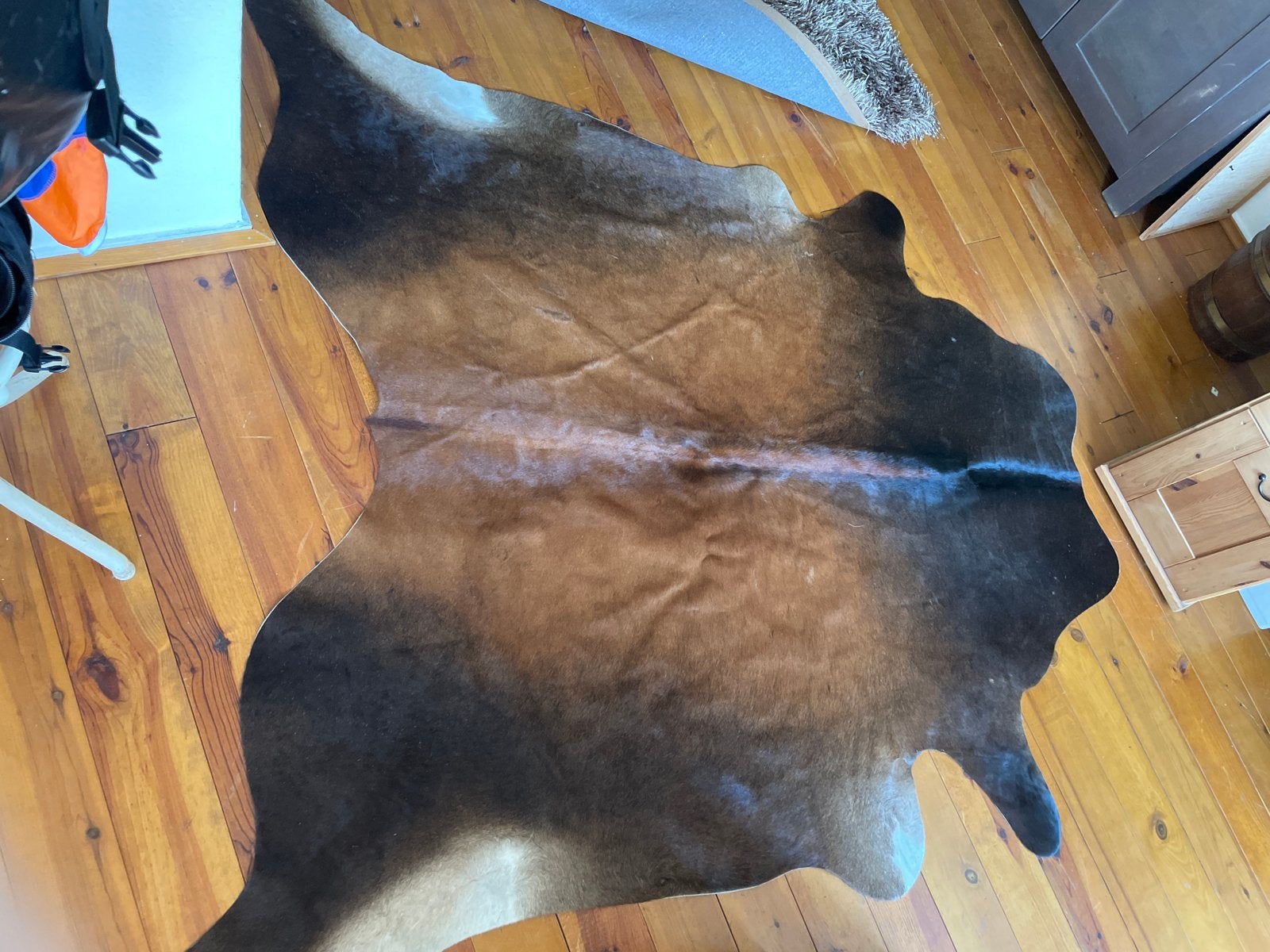 Prachtig koeienhuid vloerkleed van Leen Bakker, Ophalen, Bruin, 150 tot 200 cm, Zo goed als nieuw
