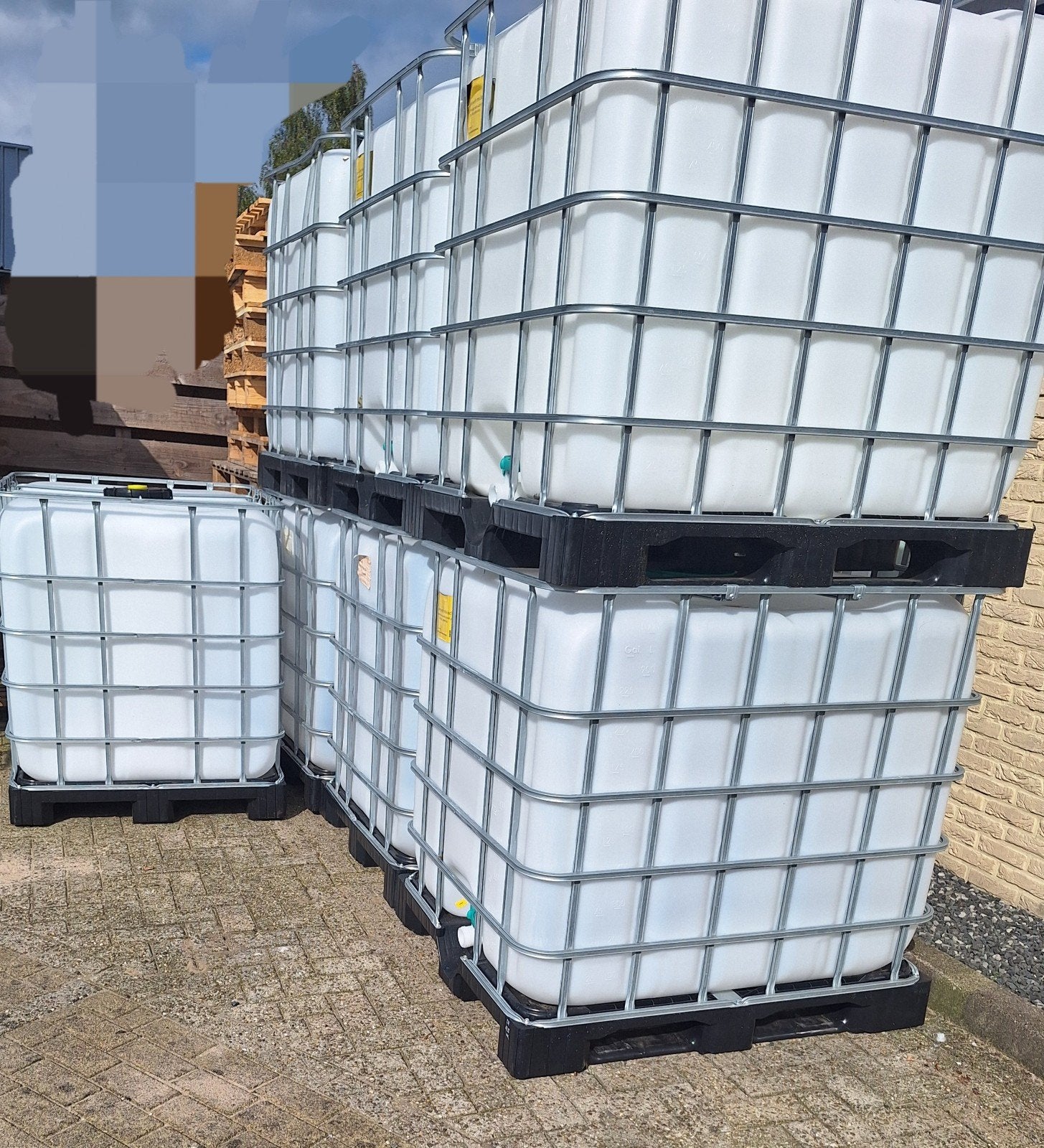 Diverse 1000 ltr ibc's, 150 liter of meer, Ophalen