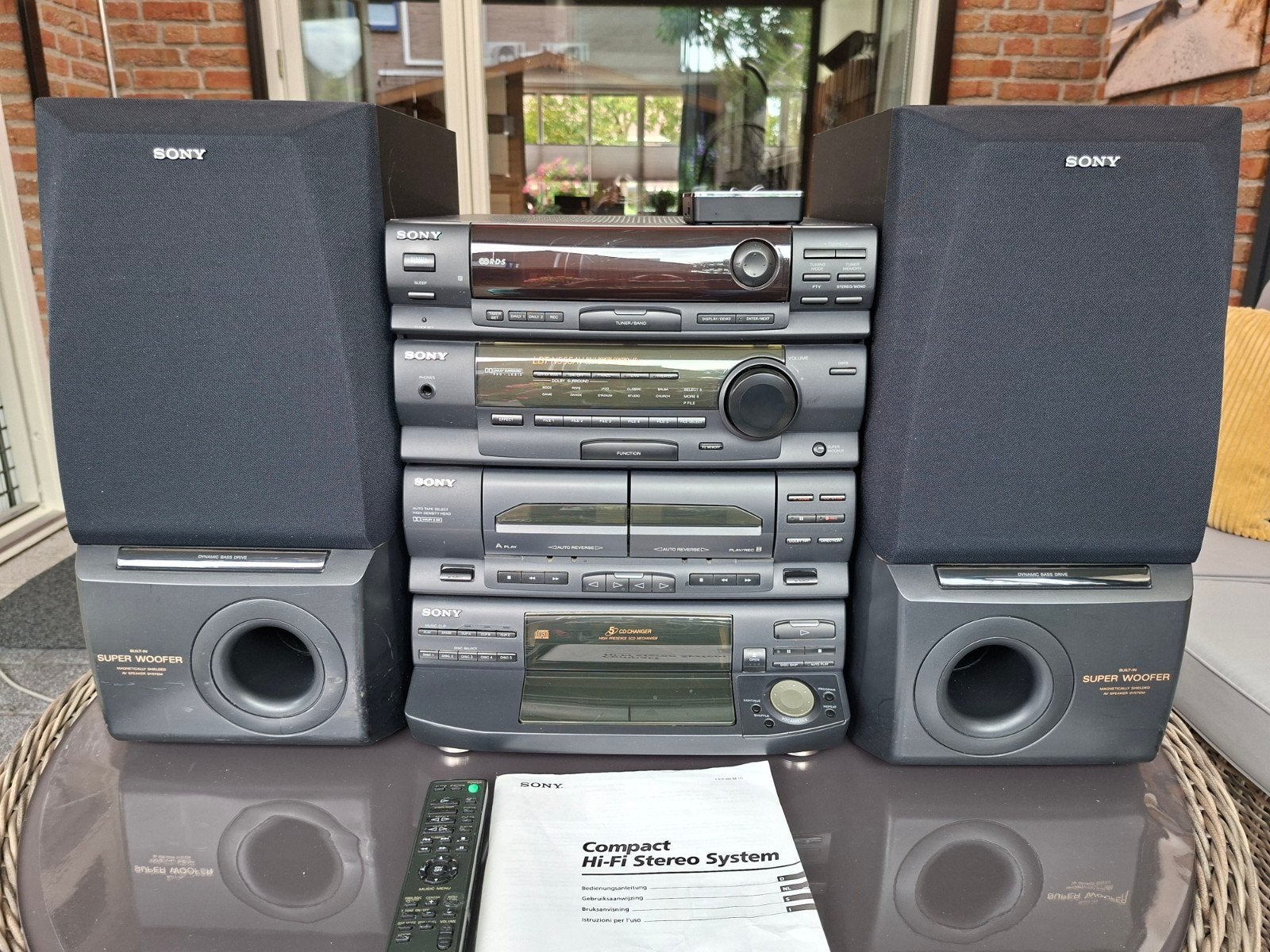 Sony LBT N555AV stereo set, Ophalen, Gebruikt, Tuner of Radio, Sony