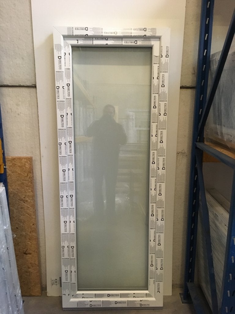 Kunststof draaikiep kozijn 80b x 170h cm wit RAL 9016, Kunststof, Raamkozijn, Niet ingevuld, Nieuw