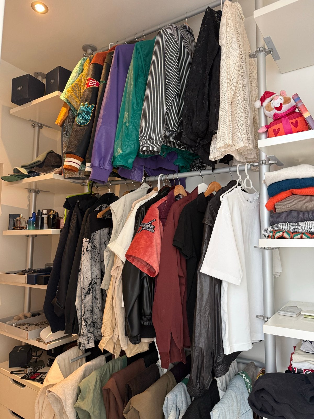 Ikea inloopkast met planken en hangruimte, Ophalen, Overige materialen, Gebruikt, 200 cm of meer
