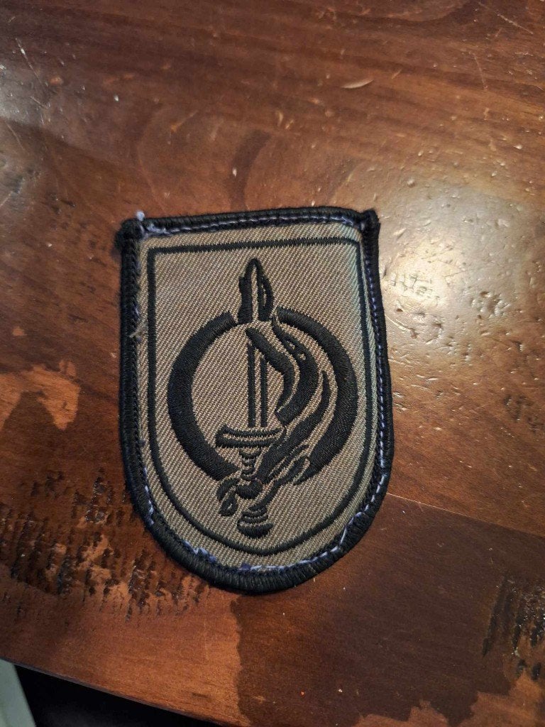 patch belgische para commando duiker, Ophalen of Verzenden, Landmacht, Overige gebieden, Embleem of Badge