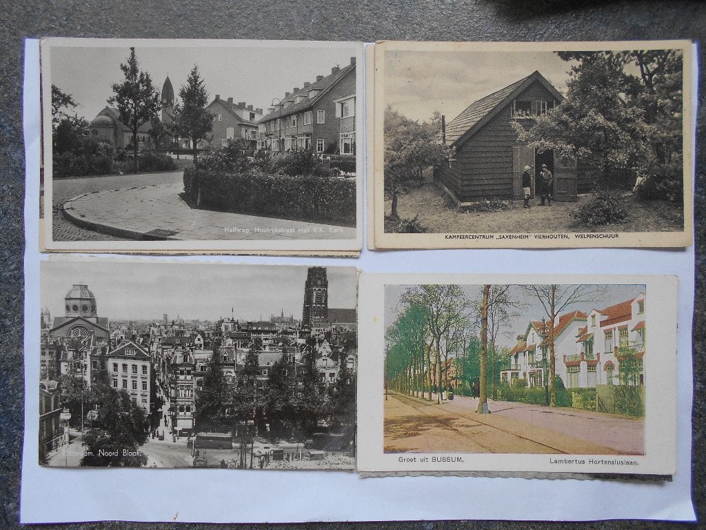 Nederland partij van 100 ansichtkaarten met veel mooie oude, Ophalen of Verzenden, 1940 tot 1960, Noord-Brabant
