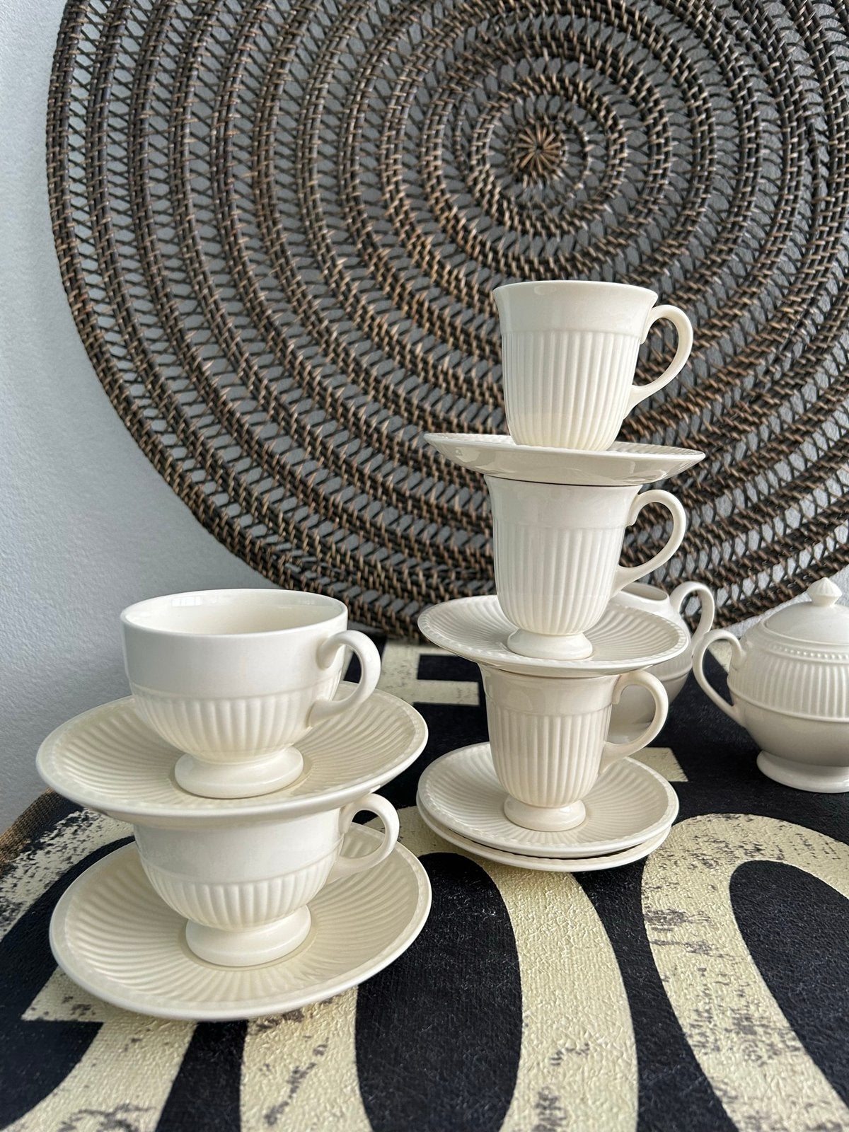 Wedgwood Kop en Schotels / Edme 3 stuks, Ophalen of Verzenden
