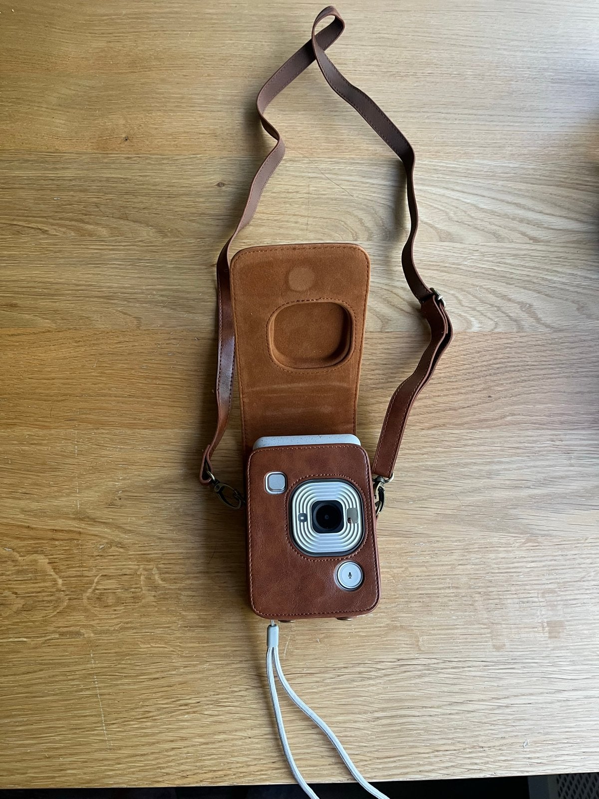 Fujifilm Instax Mini LiPlay Stone White met tasje, Compact, Ophalen of Verzenden, Zo goed als nieuw, Fuji