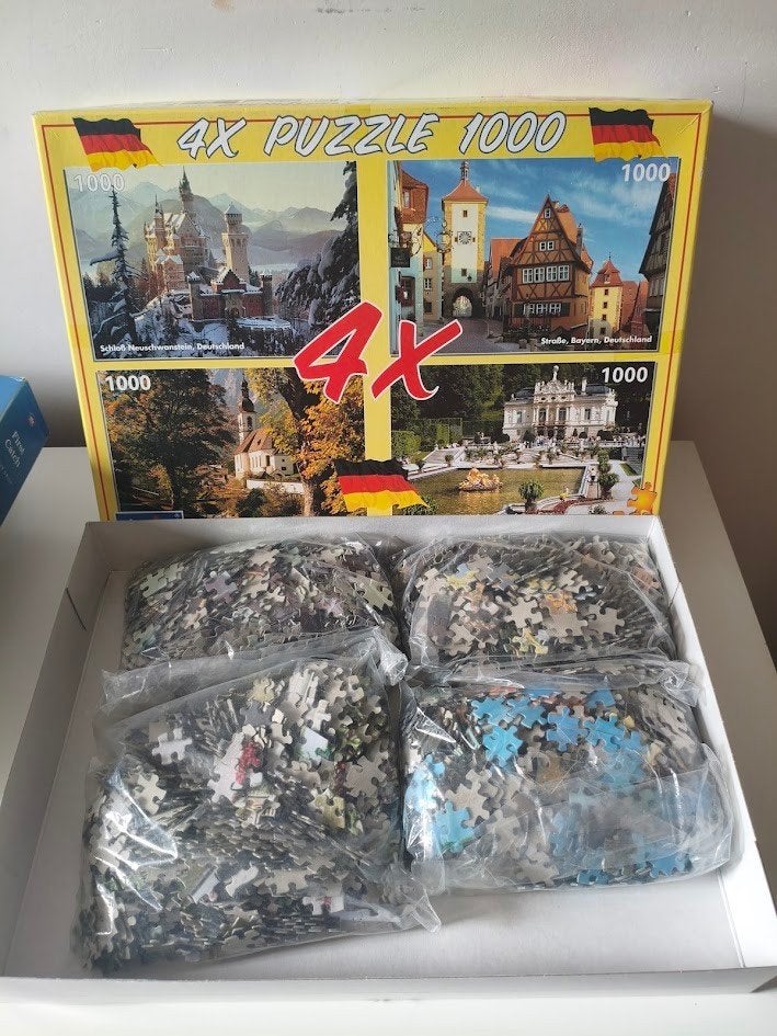 4x Puzzel 1000 Duitsland ( compleet ), Ophalen of Verzenden, 500 t/m 1500 stukjes, Gebruikt, Legpuzzel