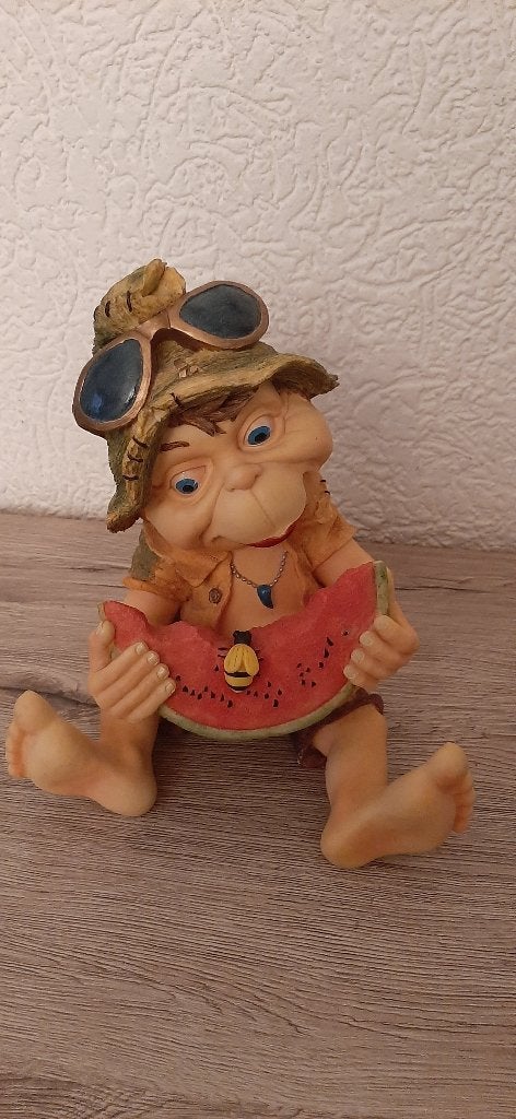 laven efteling Leloen met zijn meloen, Ophalen of Verzenden, Zo goed als nieuw, Beeldje of Poppetje
