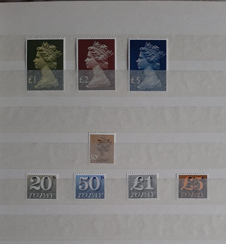 8 Postzegels Groot-Brittannië Postfris, Ophalen, Postfris