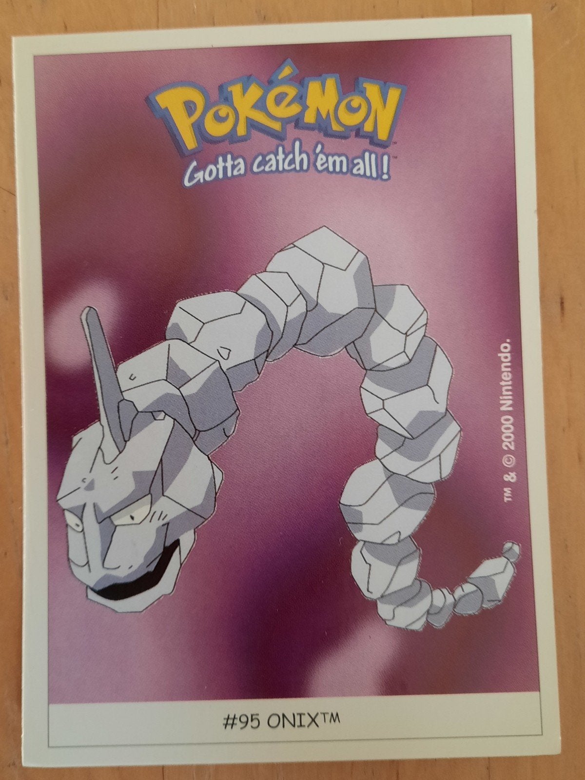 Pokemon Dunkin' Boomer #95 Onix Sticker, Hobby en Vrije tijd, Verzamelkaartspellen | Pokémon, Ophalen of Verzenden, Nieuw, Overige typen