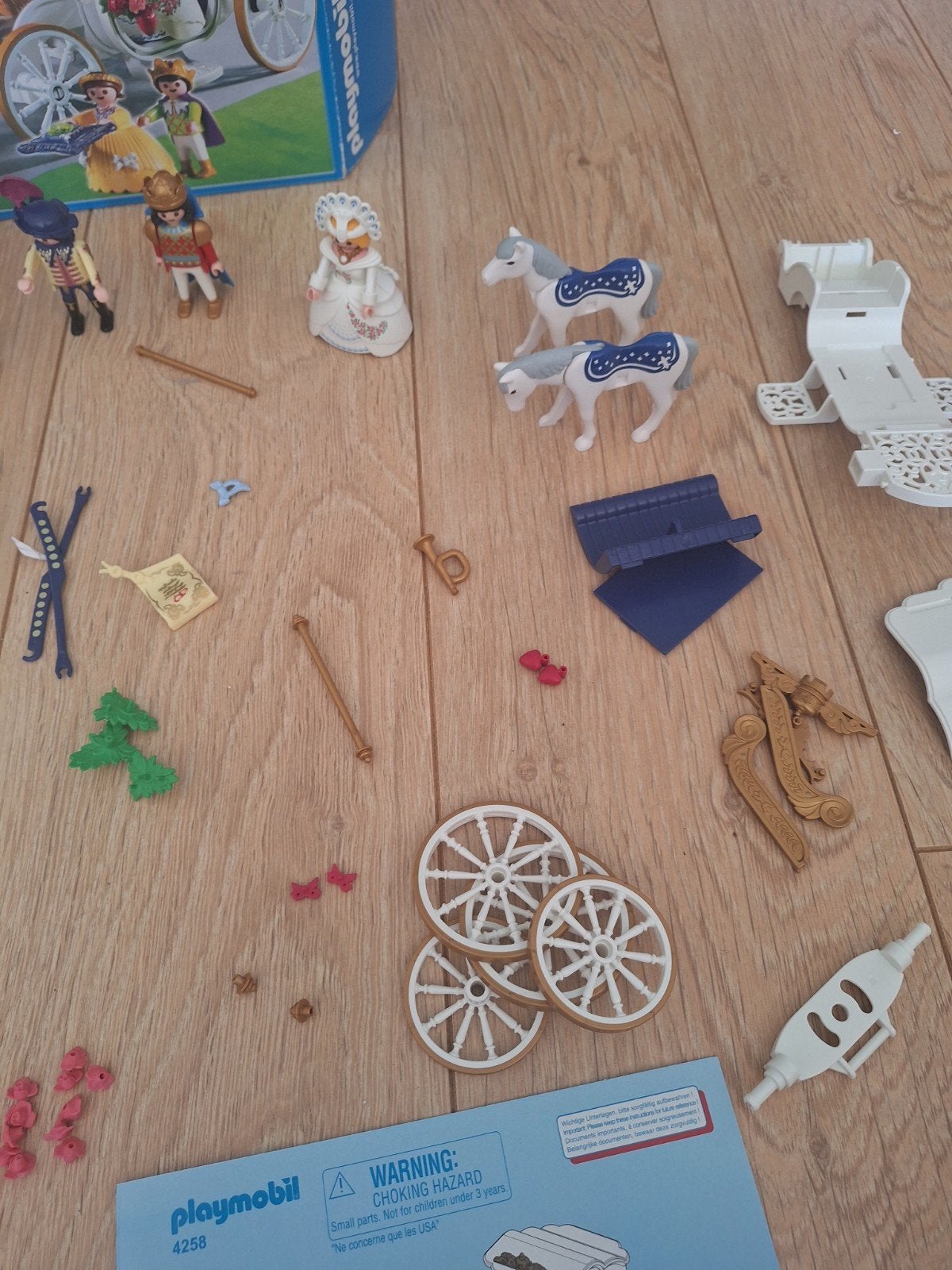 Playmobil Princess 4258 Koninklijke Koets met Paarden, Complete set, Voertuig, Ophalen of Verzenden, Zo goed als nieuw