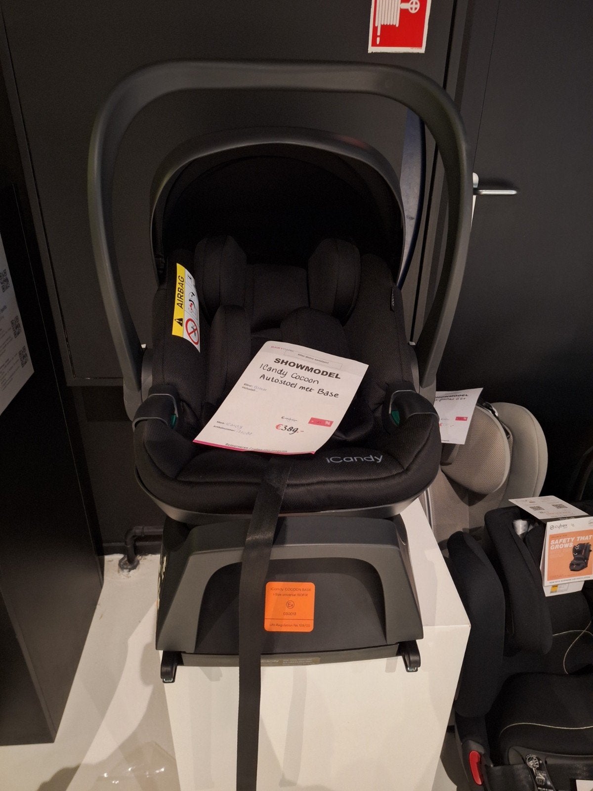 iCandy Cocoon Autostoel met Base - Showmodel, Zo goed als nieuw, Isofix, 0 t/m 13 kg, Ophalen