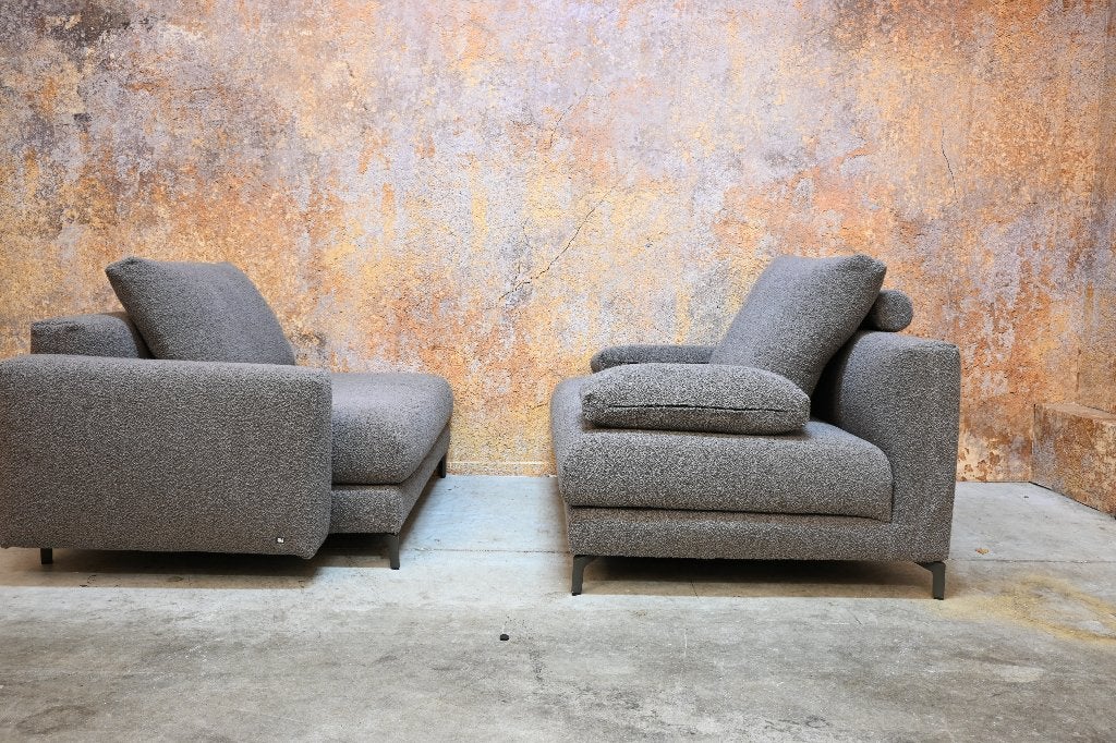 Als NIEUW!! stoffen Rolf Benz Nuvola design elementenbank, 250 tot 300 cm, 75 tot 100 cm, Zo goed als nieuw, Rechte bank