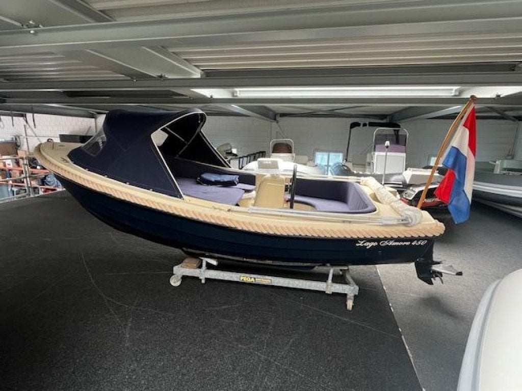 Lago Amore 450 sloep incl 9.9 pk mercury en boottrailer, Lago Amore, 5 m, Overige typen, Gebruikt