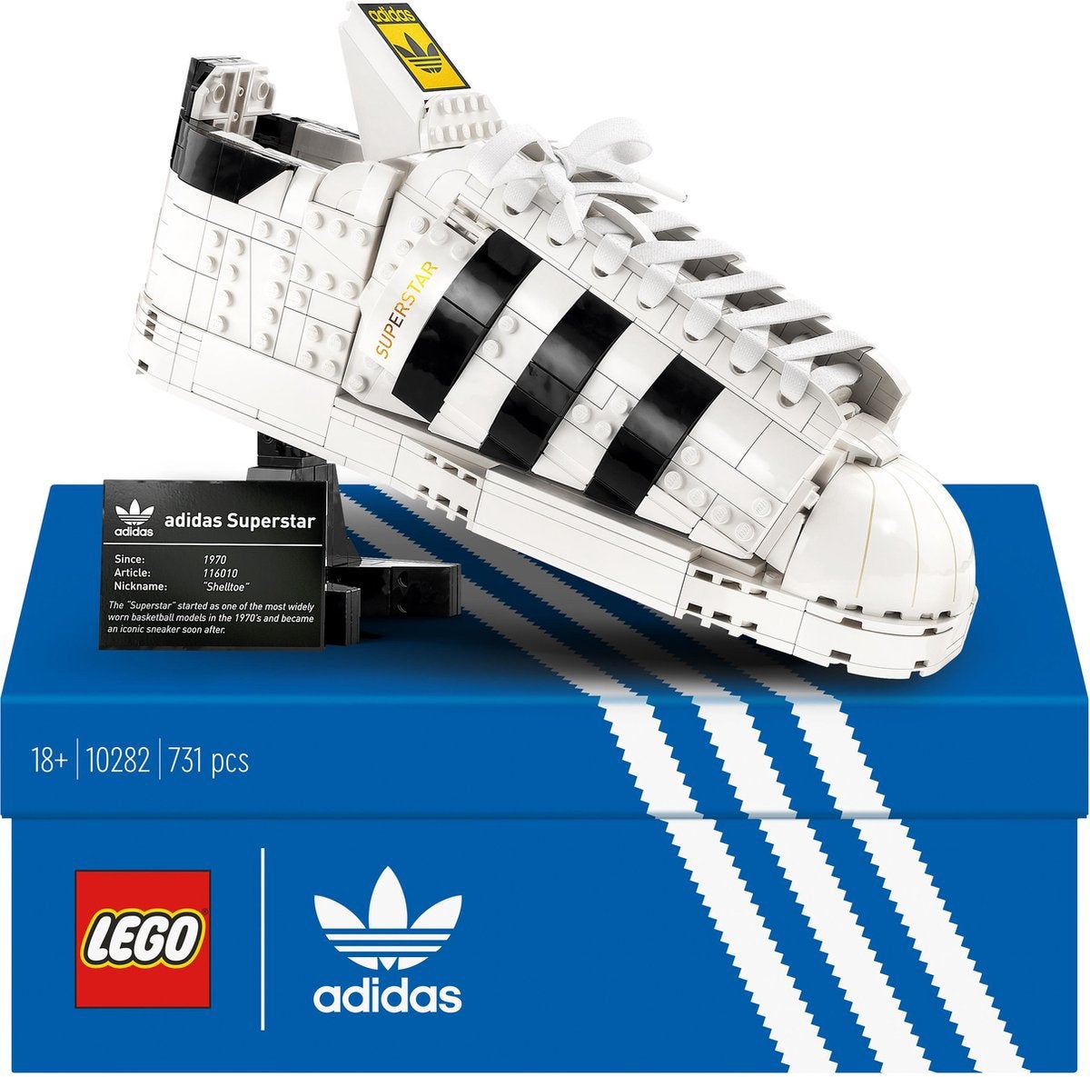Lego 10282 Adidas Originals Superstar, Compleet, Lego, Nieuw, Ophalen of Verzenden