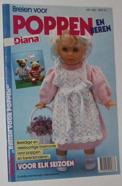 Diana Breien voor poppen en beren 117017, Boeken, Ophalen of Verzenden, Zo goed als nieuw, Breien en Haken