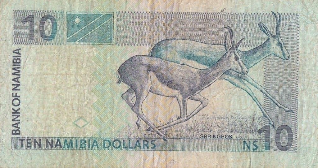 Namibia 10 Dollar 1993, Ophalen of Verzenden, Overige landen, Los biljet