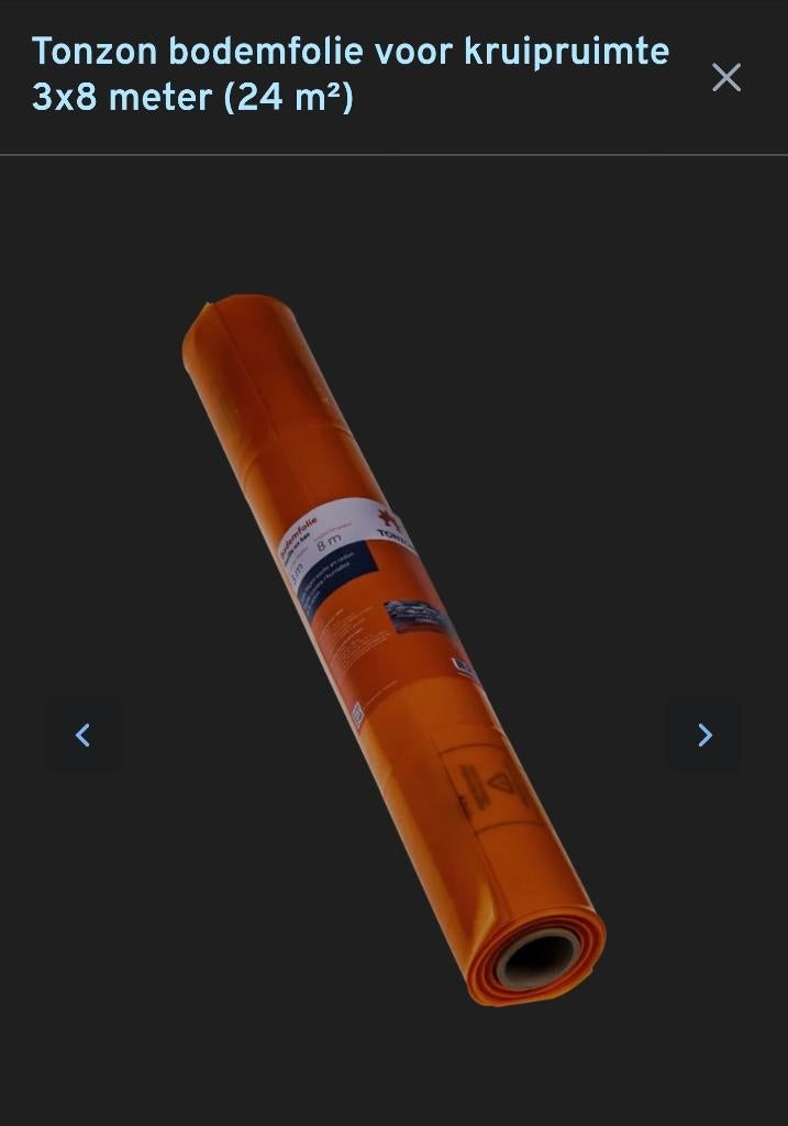 Tonzon folie 3 bij 8 meter nieuw, Overige materialen, Nieuw, 15 m² of meer, Ophalen