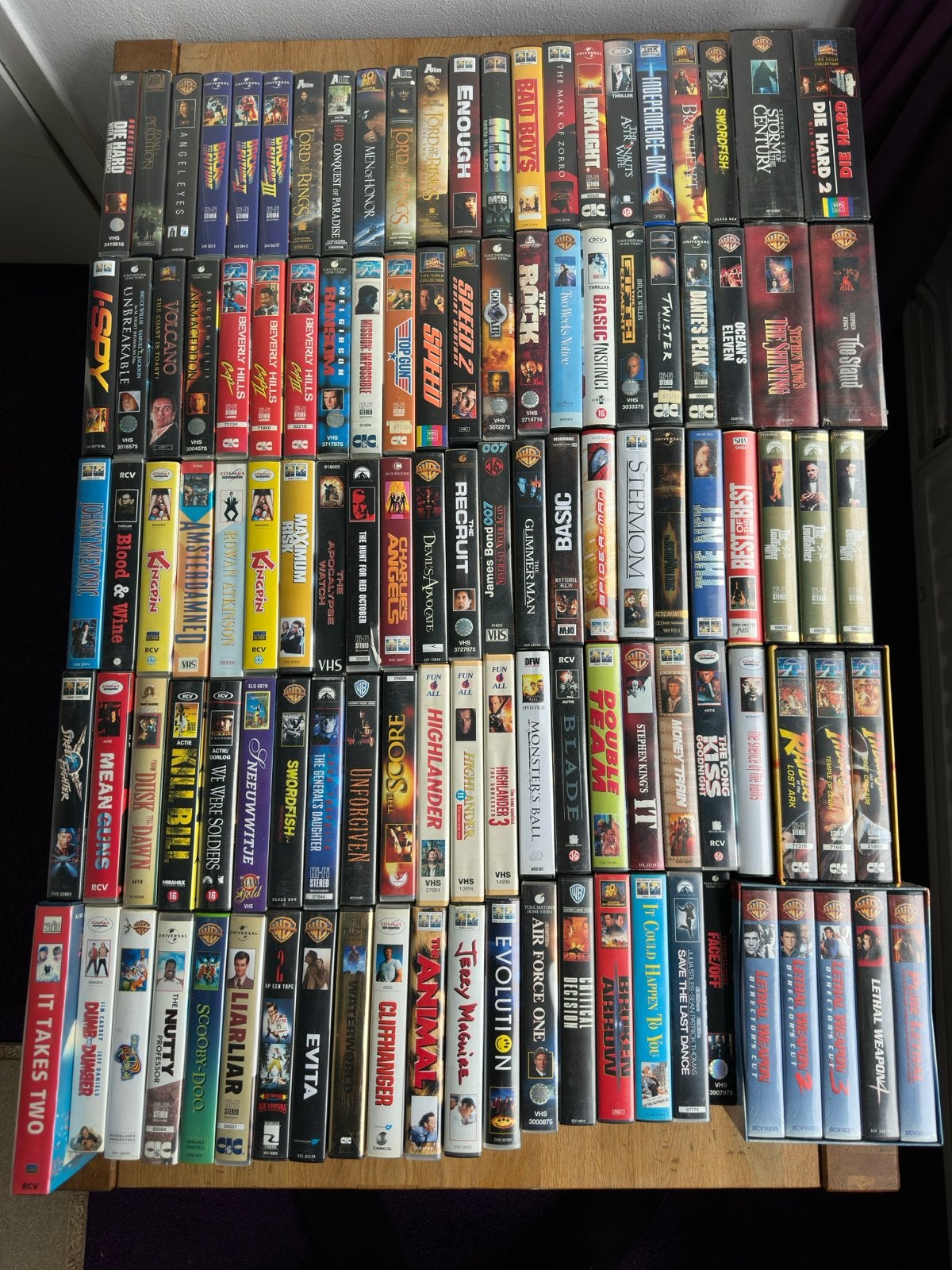 Grote collectie videobanden (VHS) - Diverse genres, Ophalen, Nederlands ondertiteld, Overige genres, Vanaf 12 jaar