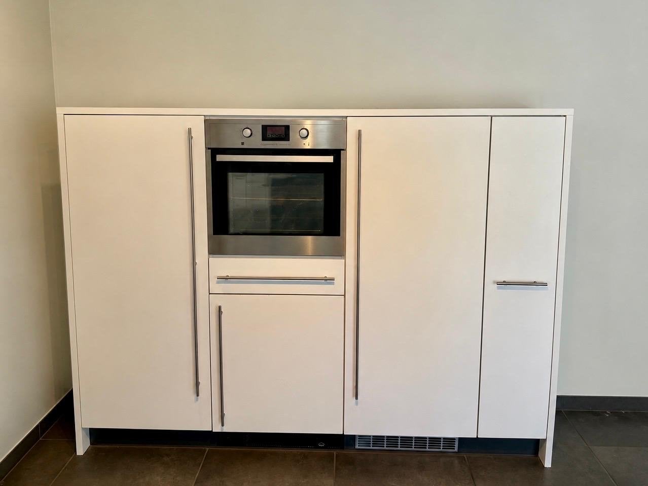 Keukenblok incl oven en koelkast, Huis en Inrichting, Ophalen, Gebruikt, Wit, Enkelwandige keuken