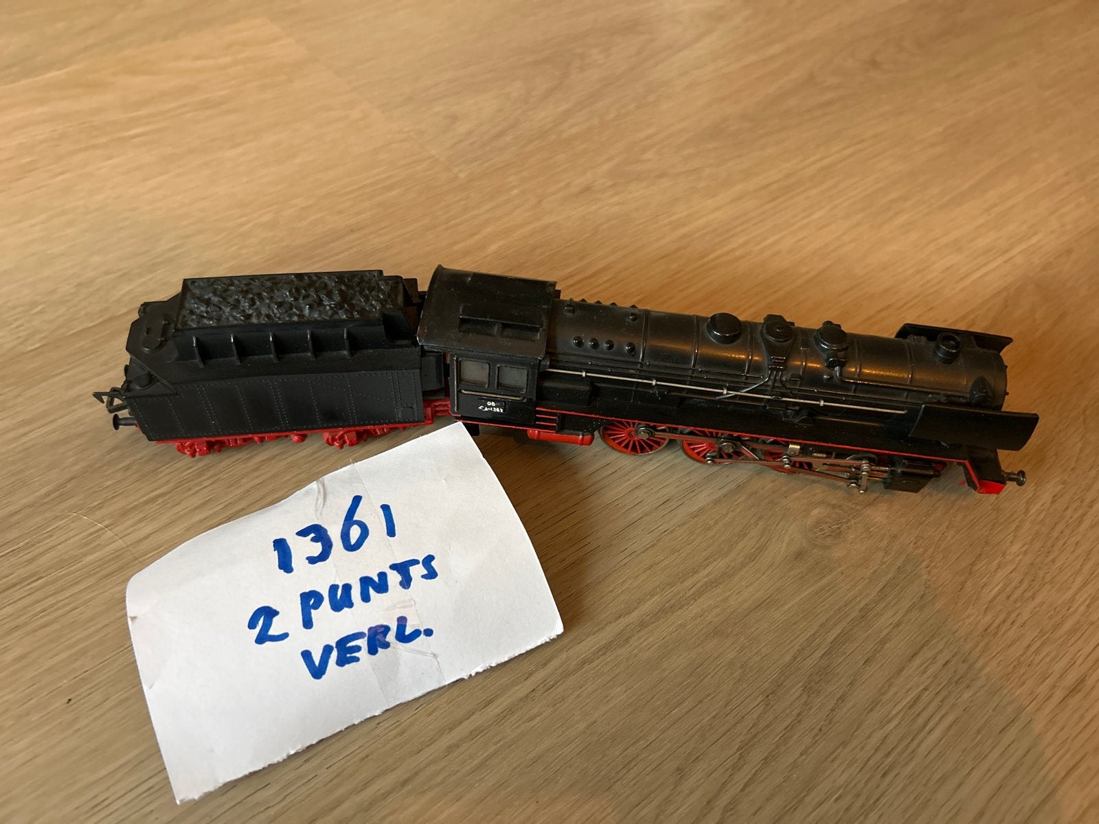 Fleischmann 1361 Stoomlocomotief met 2-punts verlichting, Verzenden, Gebruikt, Locomotief, Fleischmann