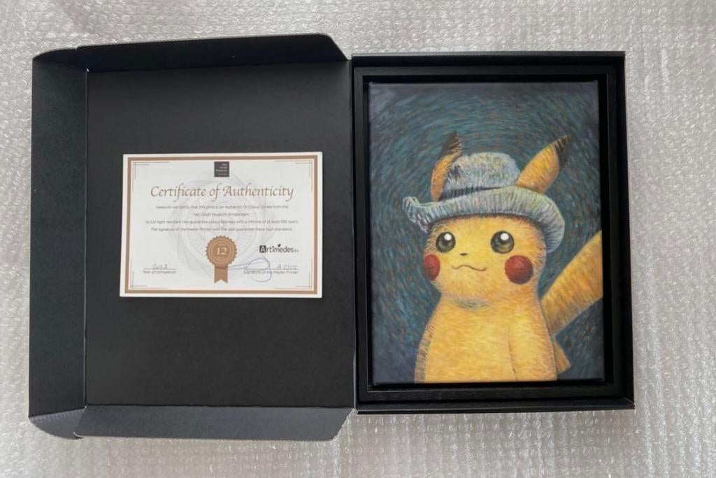 Pokemon Pikachu van gogh museum canvas Rotterdam, Hobby en Vrije tijd, Verzamelkaartspellen | Pokémon, Ophalen, Nieuw, Overige typen