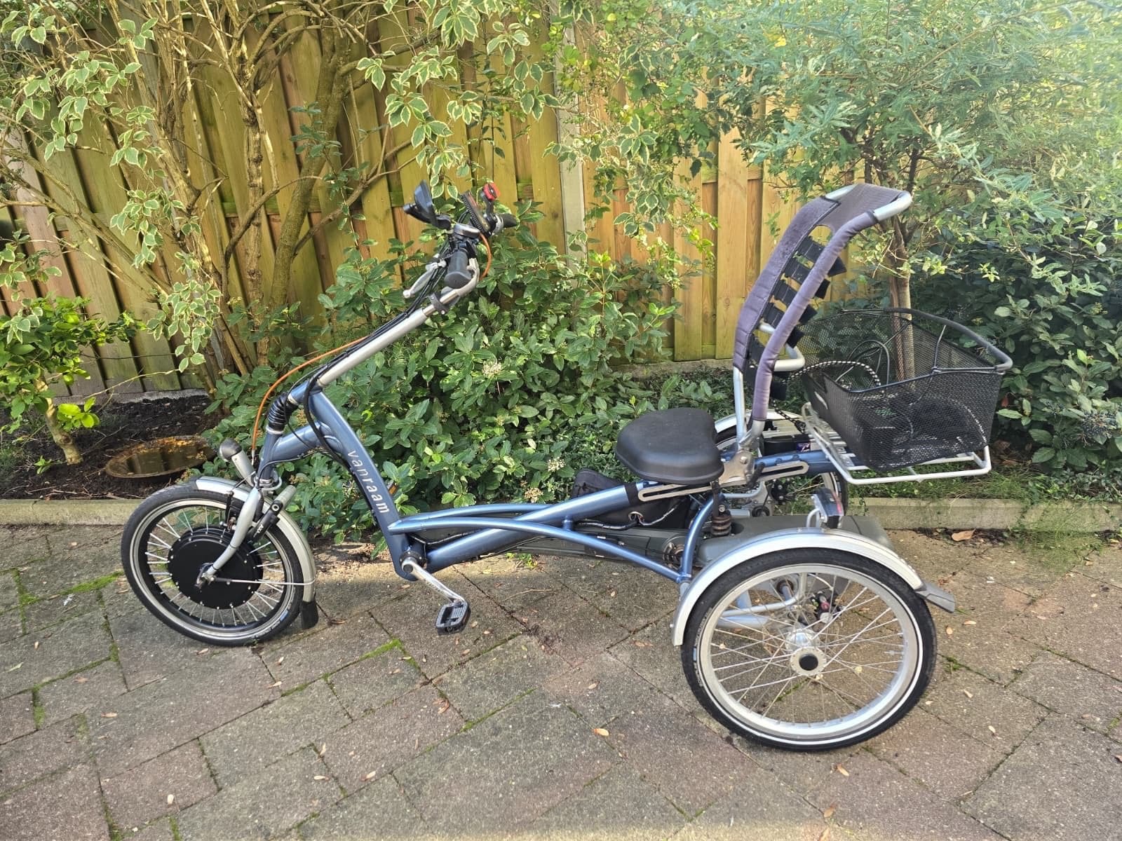 Van Raam Easy Rider driewielerfiets met elektrische onderste, Fietsen en Brommers, Ophalen, Gebruikt, Velgrem, Verstelbare zitting