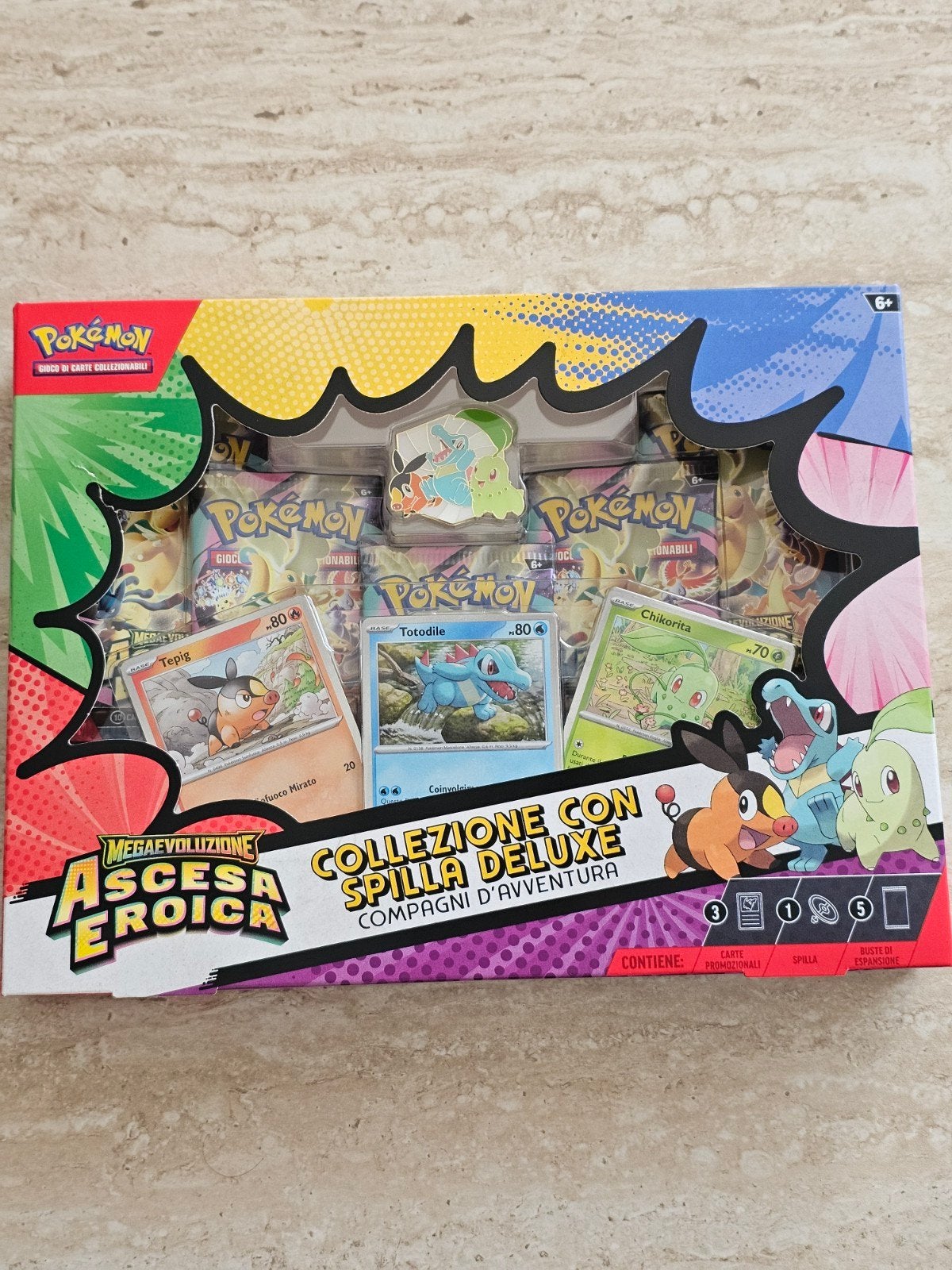 Pokémon Megaevoluzione Ascesa Eroica Collectie Italië Versie, Ophalen of Verzenden, Nieuw, Overige typen, Foil