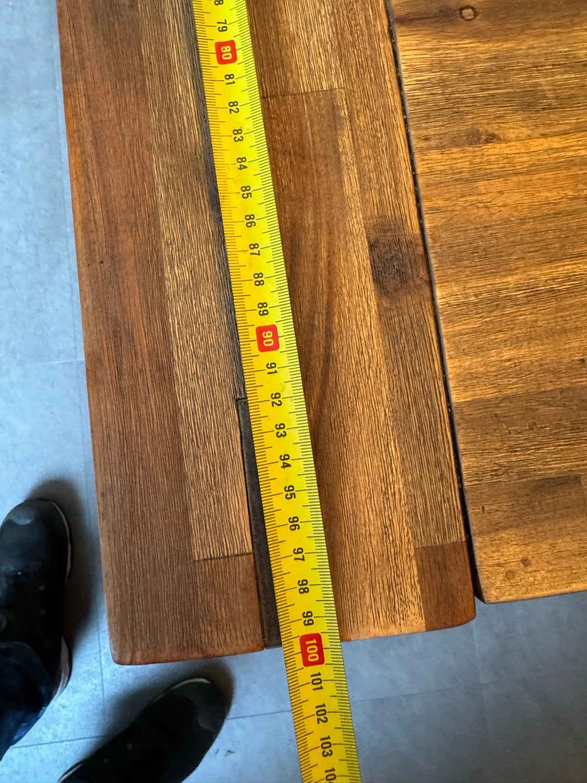 Acaciahouten eettafel, Huis en Inrichting, Tafels | Eettafels, Ophalen, Gebruikt, 50 tot 100 cm, 150 tot 200 cm
