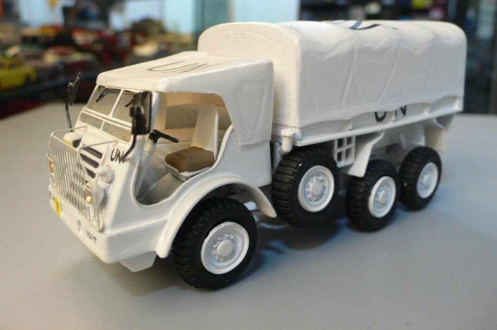 daf ya 328 united nations - minitrucks metaal 1/50-uniek ex., Hobby en Vrije tijd, Verzenden, Nieuw, Bus of Vrachtwagen, Overige merken