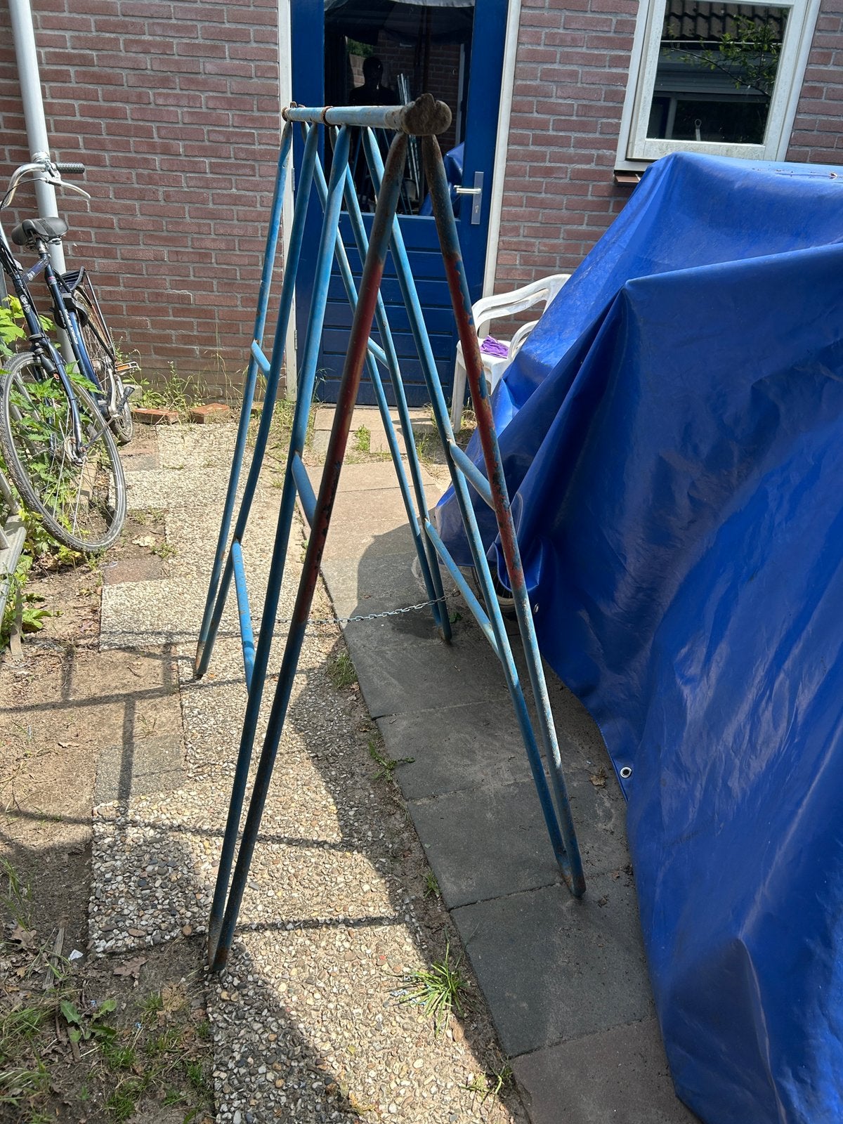 2 klapschragen 130 hoog 115 breed, Ophalen, Gebruikt