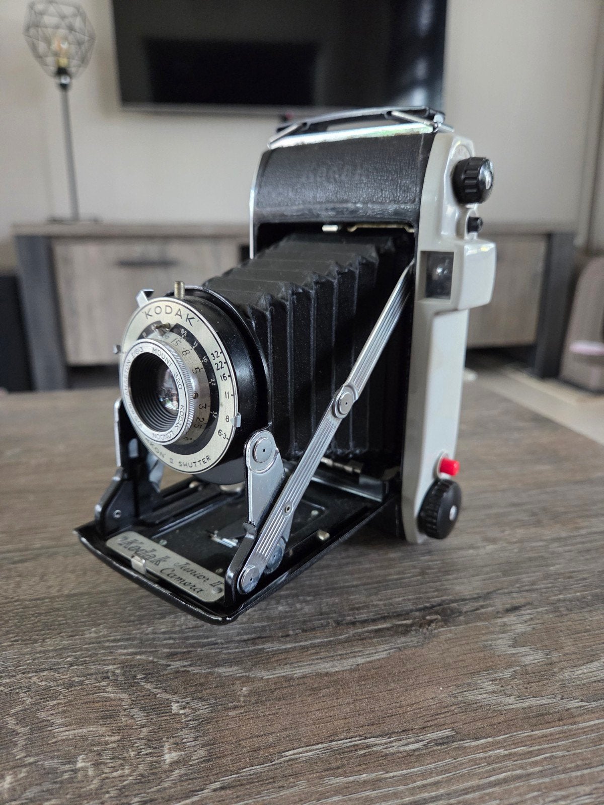 Vintage Kodak Junior II Camera - Klassieke Vouwcamera, Ophalen of Verzenden, Kodak