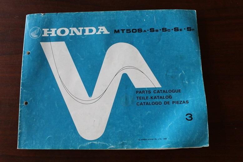 Honda MT50 Sa 1985 parts catalogue bromfiets onderdelenboek, Ophalen of Verzenden, Gebruikt