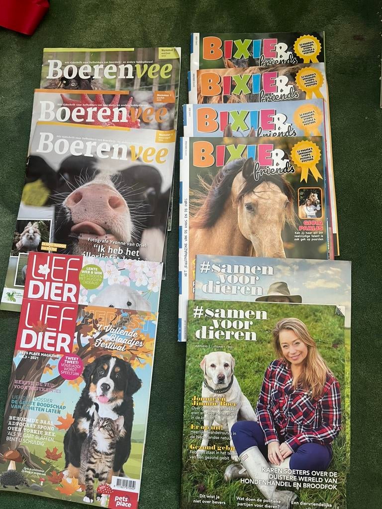 Dieren tijdschriften, o.a Bixie, Ophalen of Verzenden, Zo goed als nieuw, Damesbladen