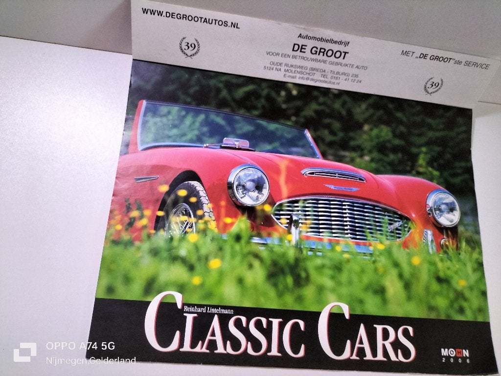 De “Classic Cars” kalender uit 2006, Verzamelen, Verzenden, Gebruikt, Auto's