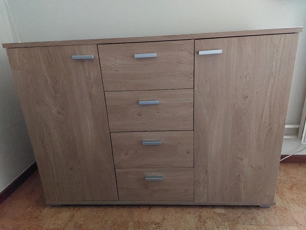 Dressoir en bureau voor tienerkamer, Huis en Inrichting, Kasten | Dressoirs, Ophalen, Zo goed als nieuw, 25 tot 50 cm, 100 tot 150 cm