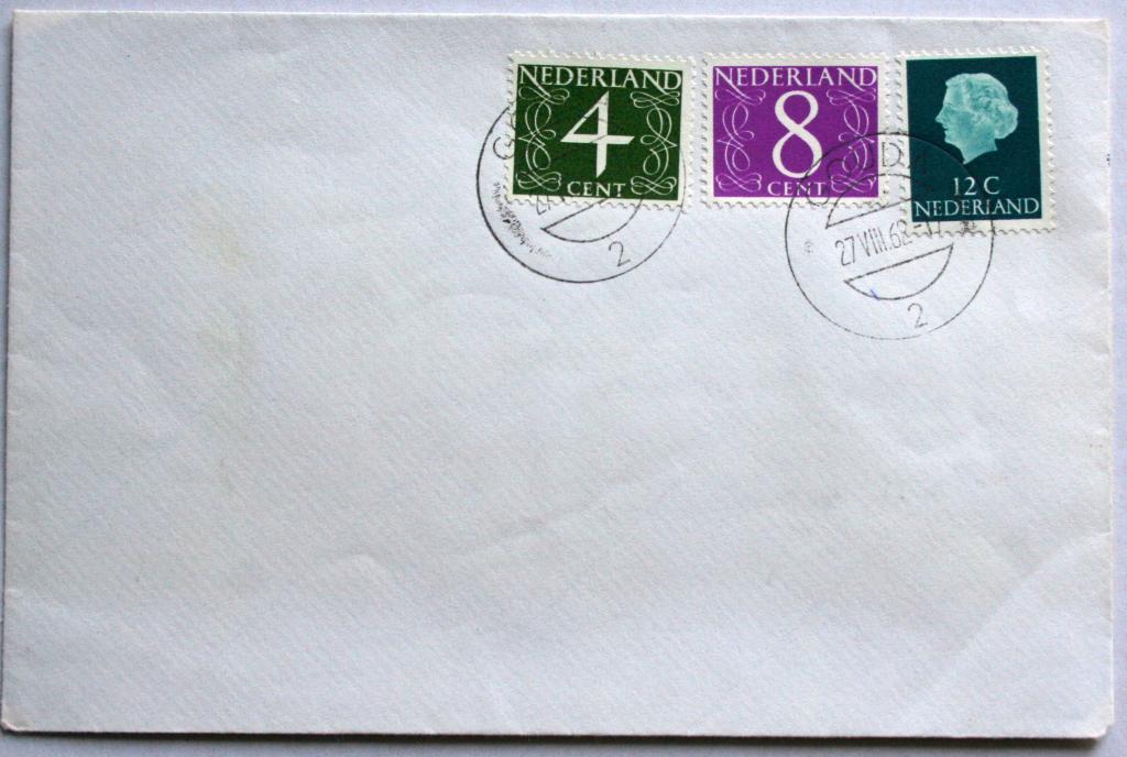 Envelop met Fluorescerende zegels 774-776 met 1e dag stempel, Ophalen of Verzenden, Envelop