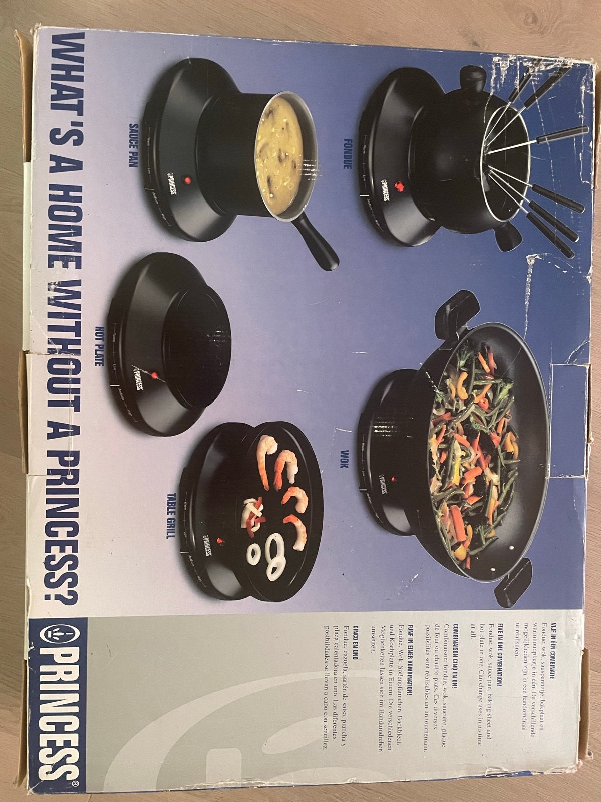 Princess Classic 5-in-1 Combi Fun - Fondue, Wok, Grill, Ophalen, Nieuw