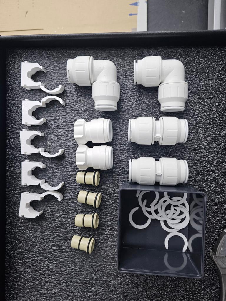 John Guest Speedfit PEX 22mm koppelingen, Overige materialen, Overige typen, Nieuw, Minder dan 2 meter