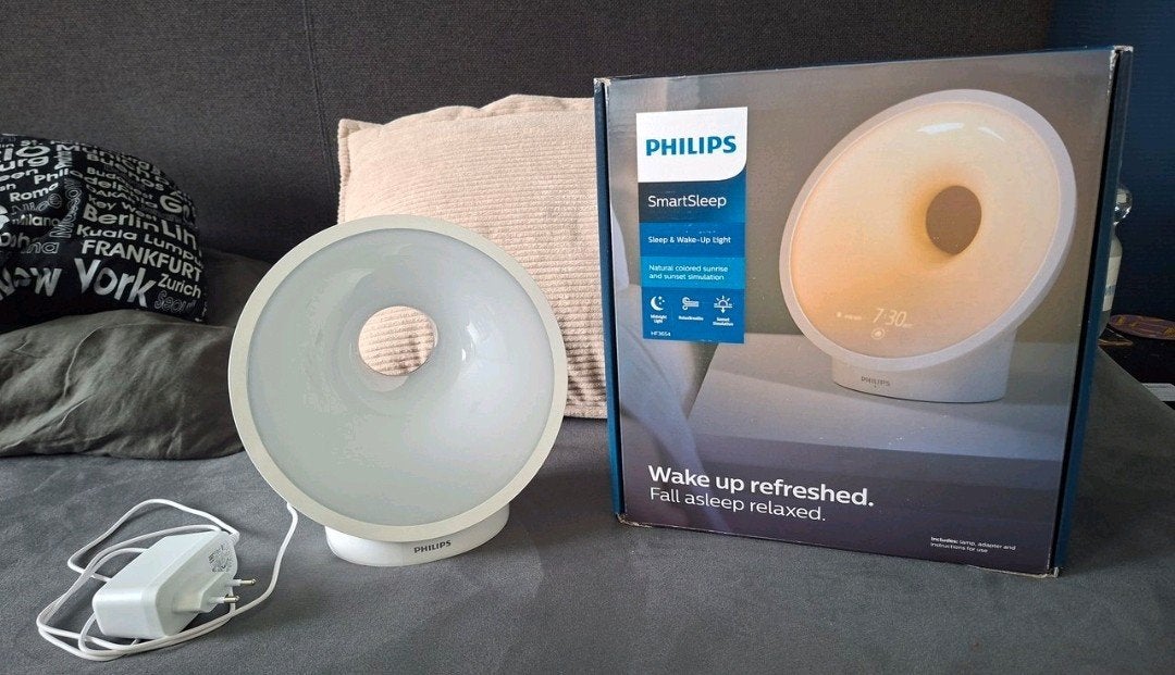 Philips SmartSleep Wake-Up Light HF3671/01, Ophalen of Verzenden, Zo goed als nieuw, Digitaal