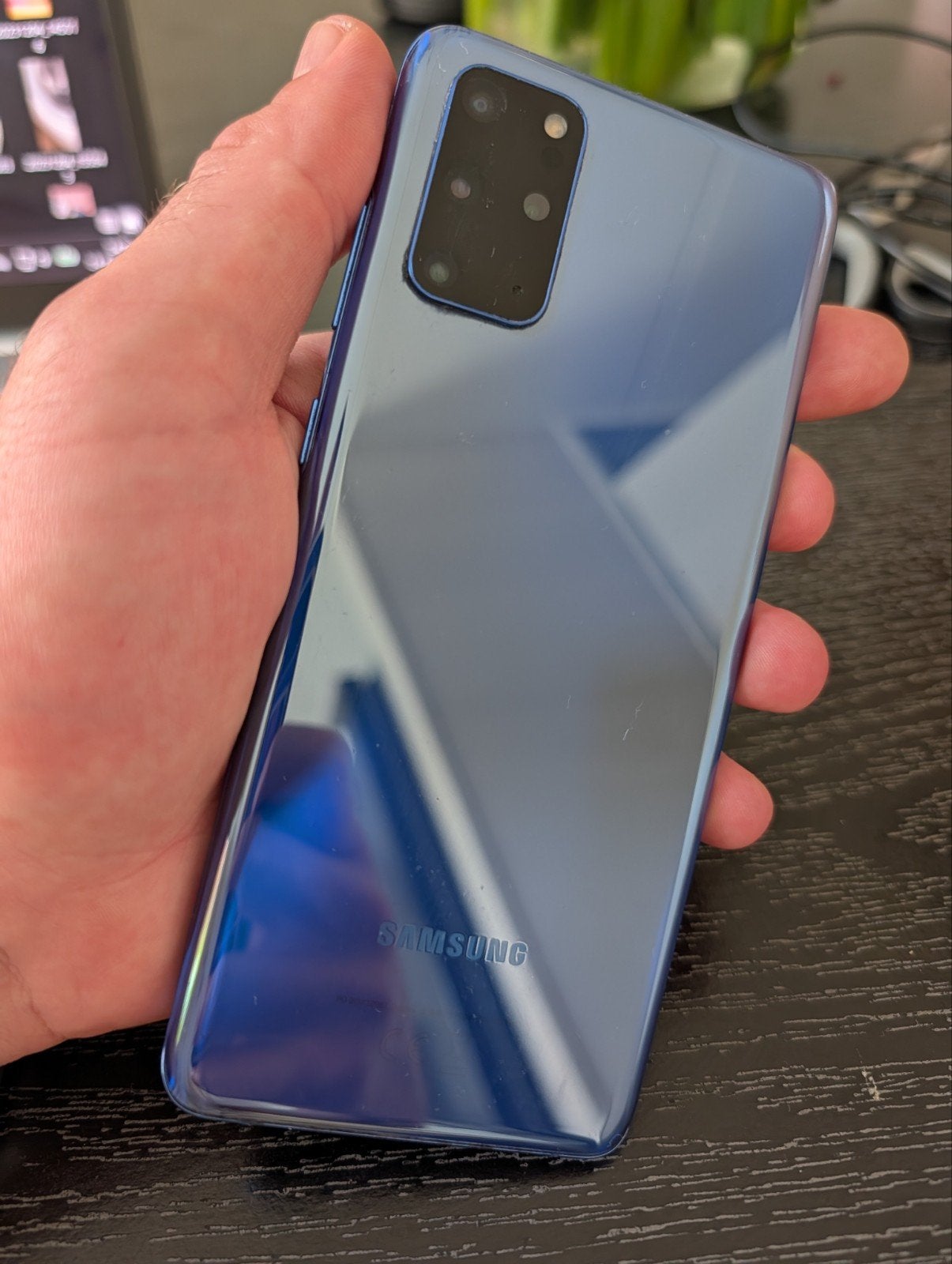 Samsung S20 Plus in de kleur blauw, Telecommunicatie, Mobiele telefoons | Samsung, Ophalen, Galaxy S20, Blauw, Touchscreen